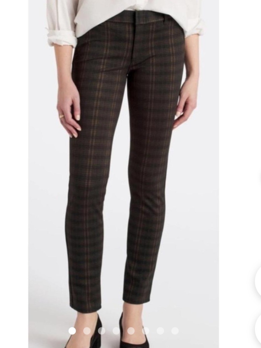 Kut From The Kloth Womens Reese Straight Leg Plaid Knit Trouser Pants 14